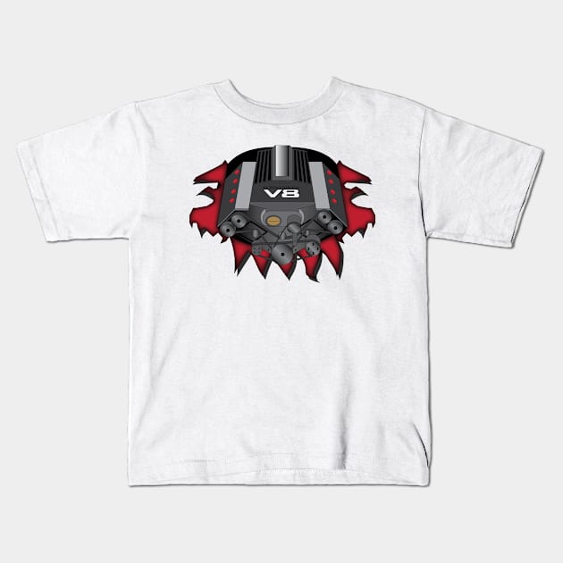 Turbo Speed Kids T-Shirt by GilbertoMS